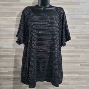 Maurices Metallic Striped Top